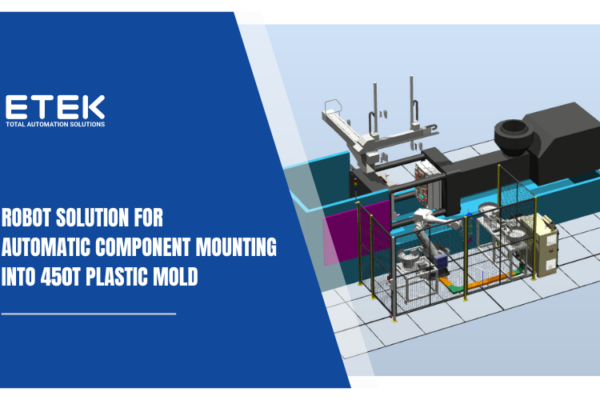 ABB robots automatically attach components to 450T plastic molds